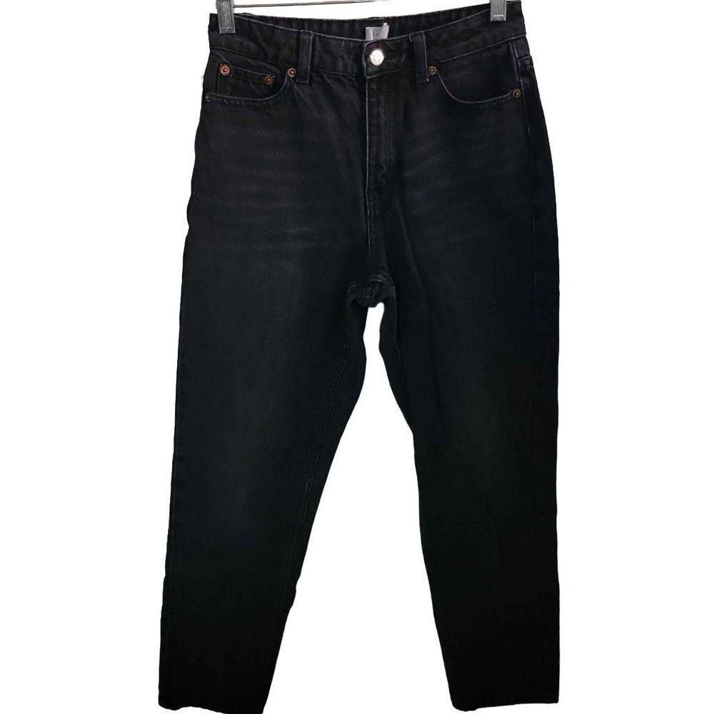 Topshop Mom Jeans Black 25x30 100% Cotton